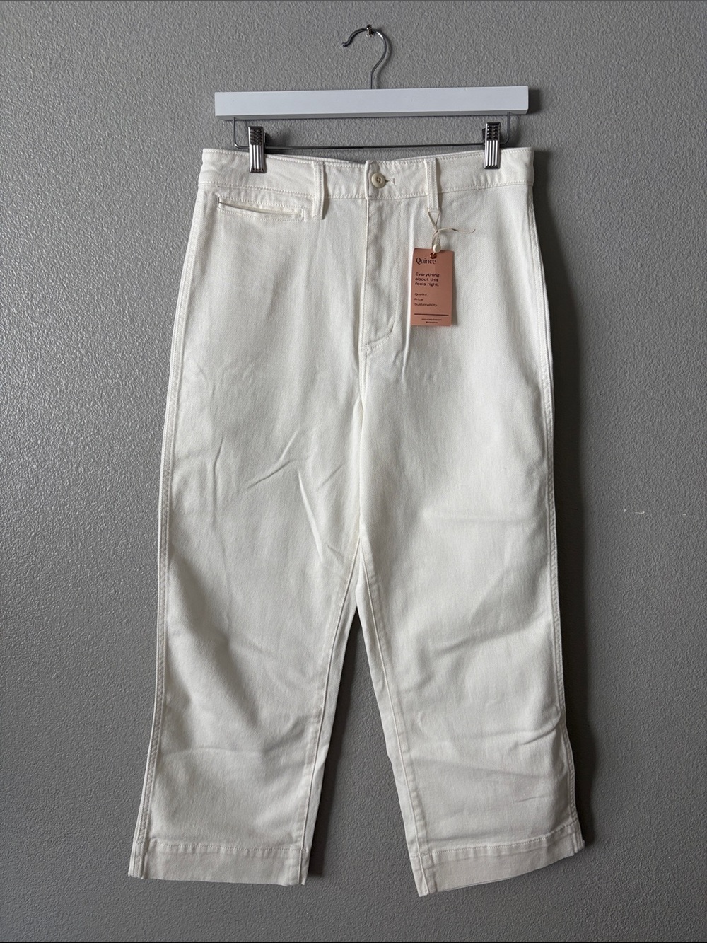 Quince Straight-Leg Crop Jeans 30 NEW